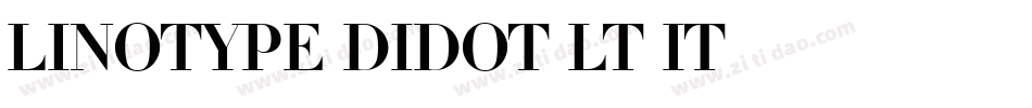 Linotype Didot LT It字体转换